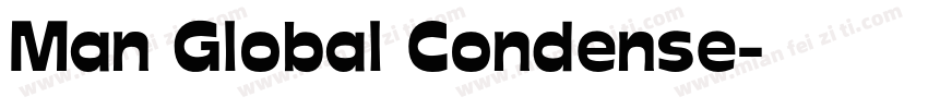 Man Global Condense字体转换